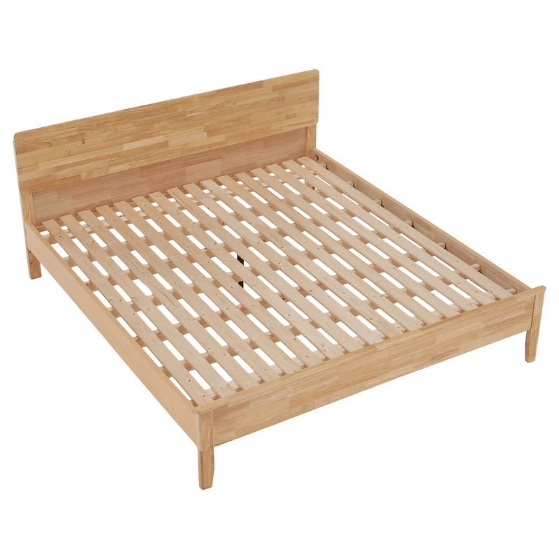 Casa si Gradina - Mobilier - Paturi si accesorii - Paturi - Pat matrimonial, 160x200, lemn masiv, natural, NOEMI - Infinity.ro
