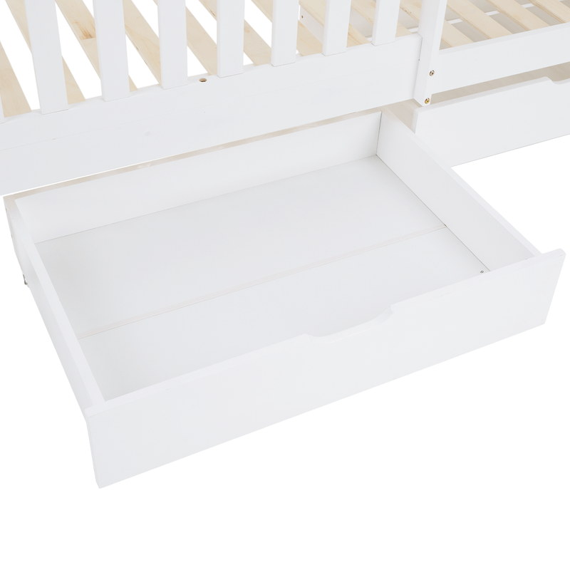 Casa si Gradina - Mobilier - Mobilier copii - Patuturi copii - Pat supraetajat Montessori, alb, VENITA TYP 2 - Infinity.ro