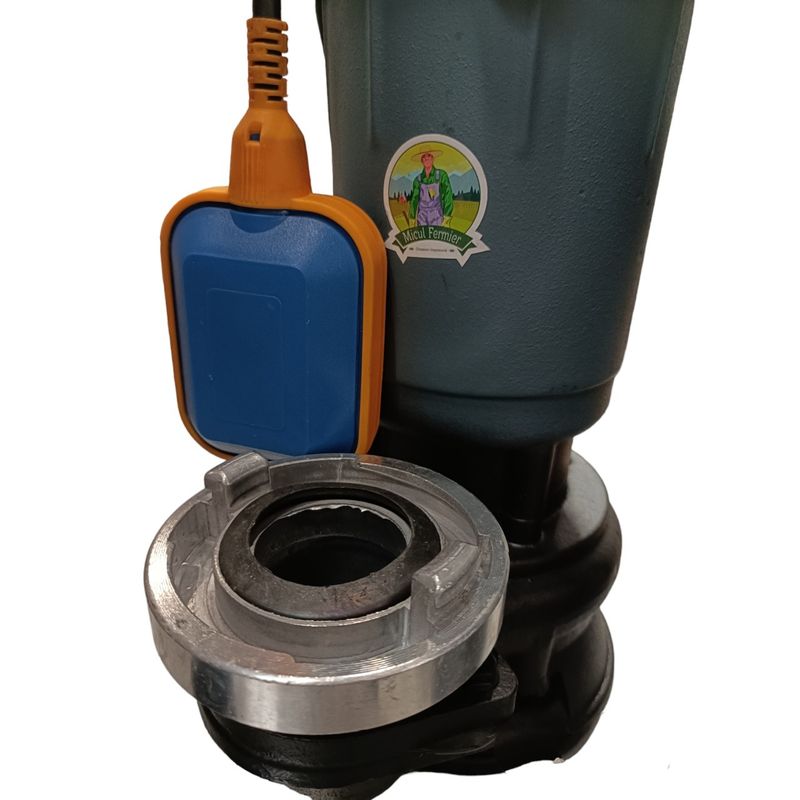 Casa si Gradina - Gradinarit si plante - Instalatii si accesorii pentru irigatii - Pompe apa - Pompa apa murdara micul fermier, 1.5 kw, cu tocator, debit maxim 12000 l/h, inaltime maxima de pompare 9m, cu plutitor - Infinity.ro