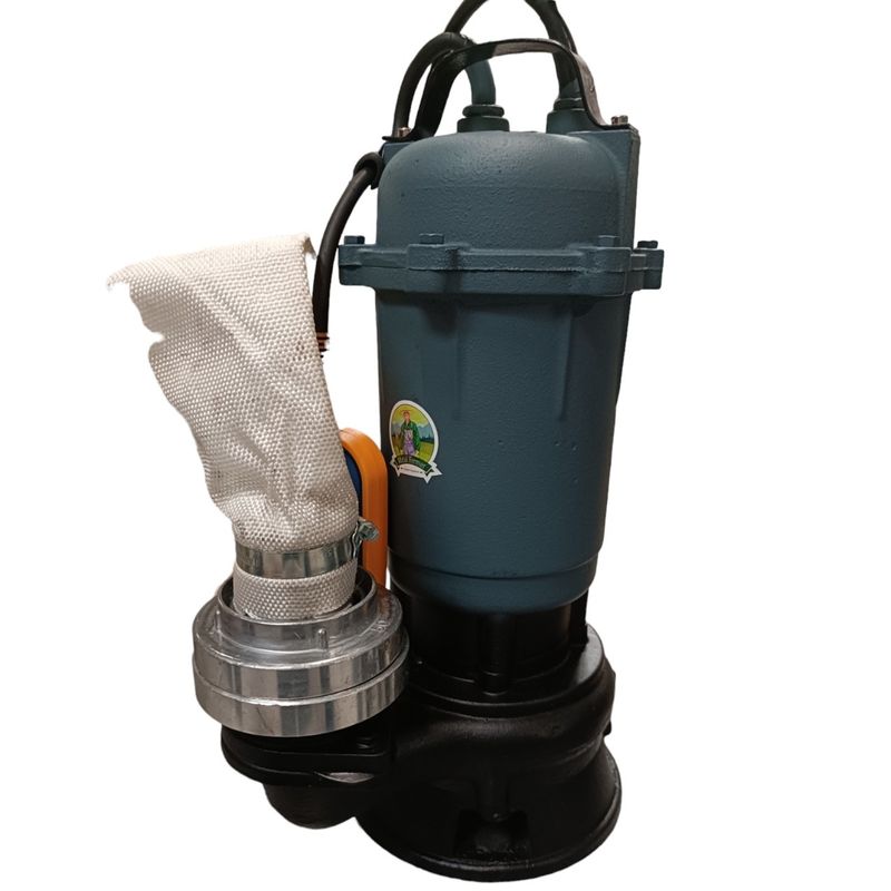 Casa si Gradina - Gradinarit si plante - Instalatii si accesorii pentru irigatii - Pompe apa - Pompa apa murdara micul fermier, 1.5 kw, cu tocator, debit maxim 12000 l/h, inaltime maxima de pompare 9m, cu plutitor - Infinity.ro