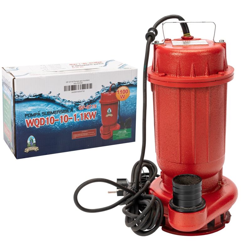 Casa si Gradina - Gradinarit si plante - Instalatii si accesorii pentru irigatii - Pompe apa - Pompa apa murdara micul fermier, 1.1 kw, debit maxim 15000 l/h, inaltime maxima de pompare 15m, corp pompa fonta - Infinity.ro