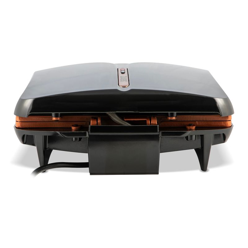 Electronice si Electrocasnice - Electrocasnice bucatarie - Aparate de gatit & desert - Aparate de preparat desert - Aparat pentru nuci umplute ZASS Rose Gold ZNM 20, 1400W, 12 nuci intregi, placi ceramice antiaderente 25,4x21,5 cm,negru - Infinity.ro