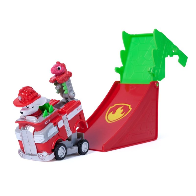 Jucarii, Copii si Bebe - Jucarii si jocuri - Figurine - PATRULA CATELUSILOR FILMUL CU DINOZAURI SET VEHICUL CU RAMPA SI FIGURINA MARSHALL - Infinity.ro