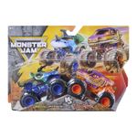 Jucarii, Copii si Bebe - Jucarii si jocuri - Vehicule si jucarii cu telecomanda - Masinute - MONSTER JAM SET 2 MASINUTE METALICE JURASSIC ATTACK SI VELOCIRAPTOR SCARA 1 LA 64 - Infinity.ro