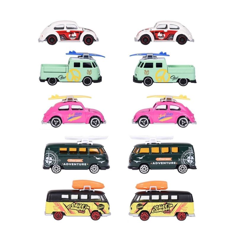 Jucarii, Copii si Bebe - Jucarii si jocuri - Vehicule si jucarii cu telecomanda - Masinute - MAJORETTE SET 5 MASINUTE METALICE VOLKSWAGEN 7.5CM - Infinity.ro