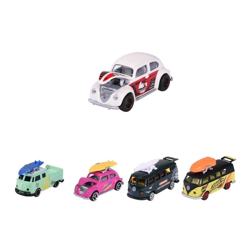 Jucarii, Copii si Bebe - Jucarii si jocuri - Vehicule si jucarii cu telecomanda - Masinute - MAJORETTE SET 5 MASINUTE METALICE VOLKSWAGEN 7.5CM - Infinity.ro