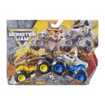 Jucarii, Copii si Bebe - Jucarii si jocuri - Vehicule si jucarii cu telecomanda - Masinute - MONSTER JAM SET 2 MASINUTE METALICE HORSE POWER SI TEMPEST STEED SCARA 1 LA 64 - Infinity.ro