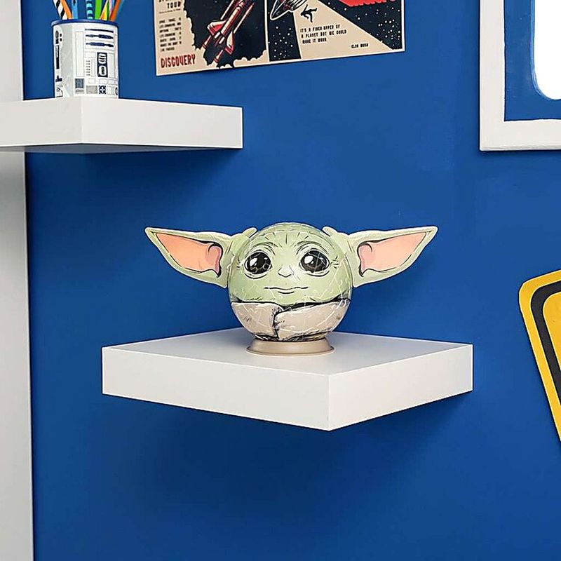 Jucarii, Copii si Bebe - Jucarii si jocuri - Jocuri si puzzle - Puzzle - PUZZLE 3D GLOB STAR WARS THE MANDALORIAN GROGU CU URECHI - Infinity.ro