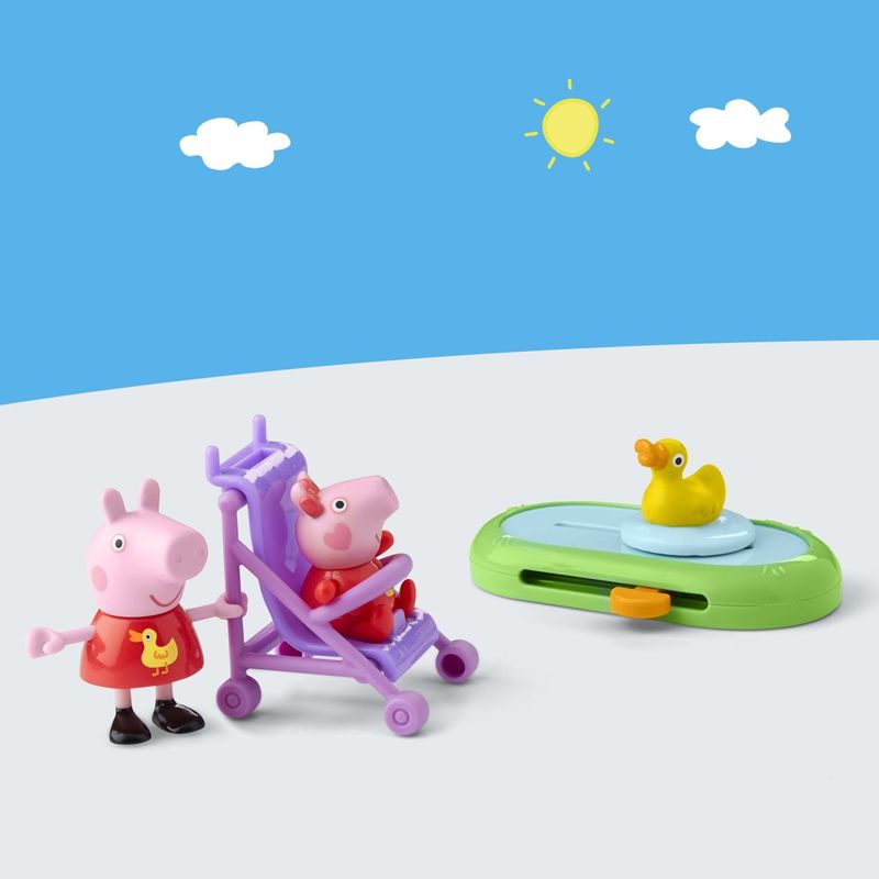 Jucarii, Copii si Bebe - Jucarii si jocuri - Figurine - Peppa Pig set Peppa si Evi in parcul de distractii - Infinity.ro