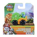 Jucarii, Copii si Bebe - Jucarii si jocuri - Figurine - Patrula catelusilor filmul cu dinozauri pup squad racers vehicul cu figurina rocky 6.5 cm - Infinity.ro