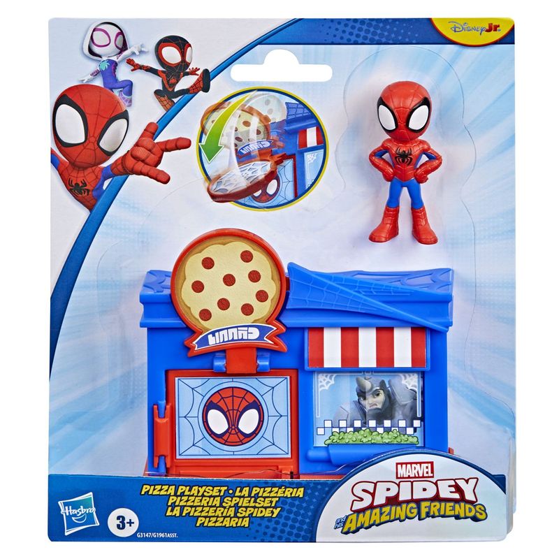 Jucarii, Copii si Bebe - Jucarii si jocuri - Figurine - Spidey si prietenii lui uimitori Marvel mini set pizzeria cu figurina si accesorii - Infinity.ro
