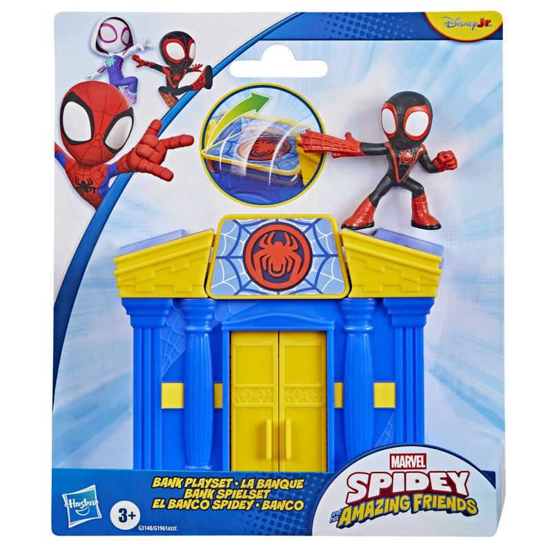 Jucarii, Copii si Bebe - Jucarii si jocuri - Figurine - Spidey si prietenii lui uimitori Marvel mini set banca cu figurina si accesorii - Infinity.ro