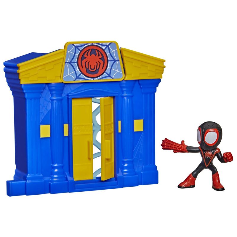 Jucarii, Copii si Bebe - Jucarii si jocuri - Figurine - Spidey si prietenii lui uimitori Marvel mini set banca cu figurina si accesorii - Infinity.ro