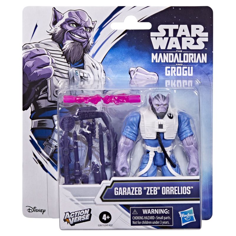 Jucarii, Copii si Bebe - Jucarii si jocuri - Figurine - Star Wars mandalorian si grogu action verse set figurina garazeb zeb orrelios si accesorii - Infinity.ro