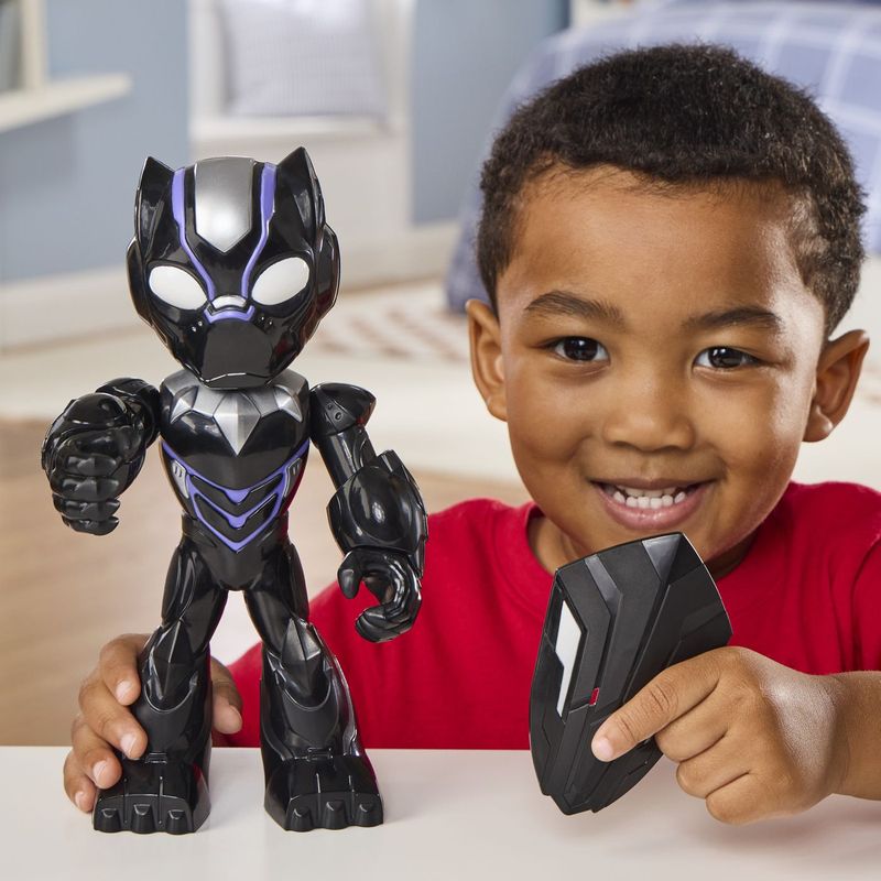 Jucarii, Copii si Bebe - Jucarii si jocuri - Figurine - Marvel Iron Man si prietenii sai uimitori figurina black panther 22 cm - Infinity.ro