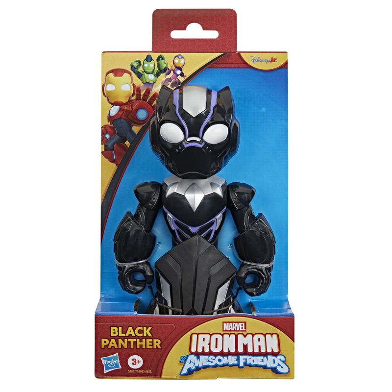 Jucarii, Copii si Bebe - Jucarii si jocuri - Figurine - Marvel Iron Man si prietenii sai uimitori figurina black panther 22 cm - Infinity.ro
