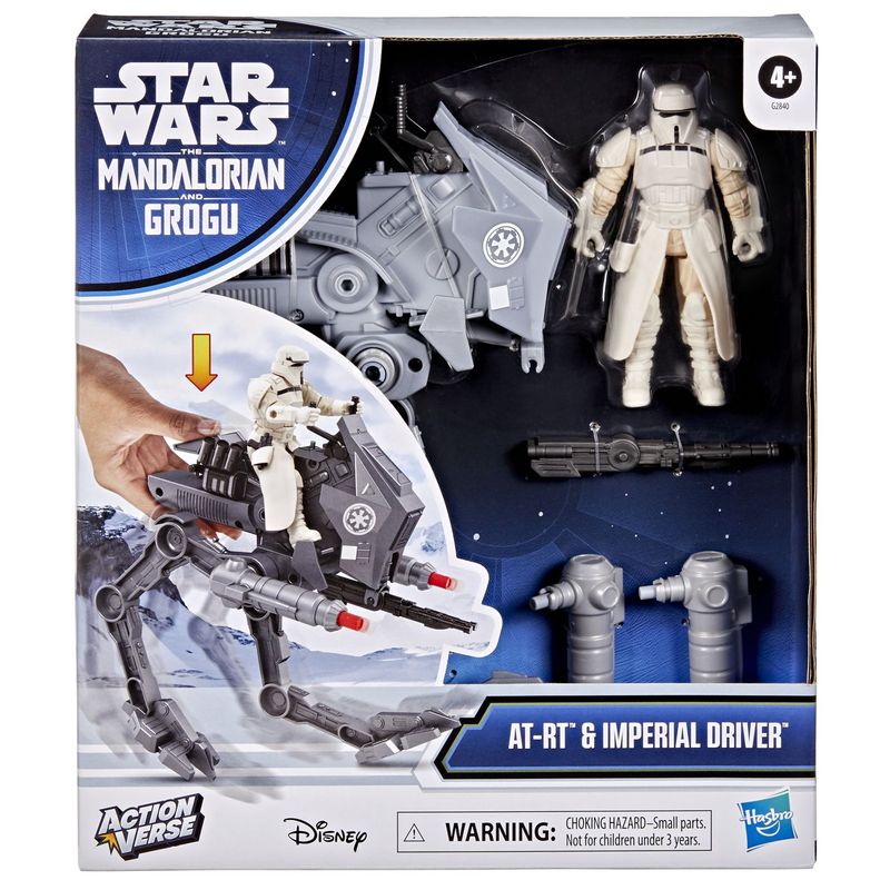 Jucarii, Copii si Bebe - Jucarii si jocuri - Figurine - Star Wars mandalorian si grogu action verse set figurina imperial driver si vehicul ar rt cu accesorii - Infinity.ro