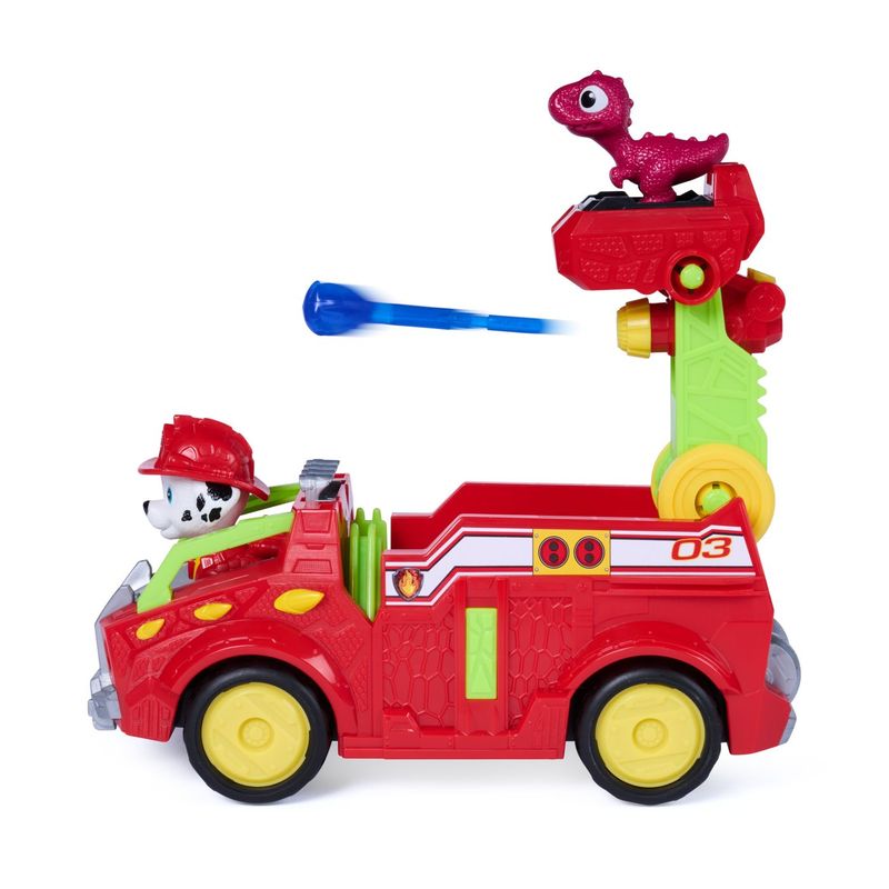 Jucarii, Copii si Bebe - Jucarii si jocuri - Figurine - Patrula catelusilor filmul cu dinozauri set dino vehicul de pompieri cu figurina marshall si accesorii 15 cm - Infinity.ro