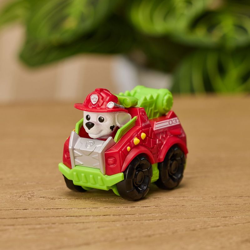 Jucarii, Copii si Bebe - Jucarii si jocuri - Figurine - Patrula catelusilor filmul cu dinozauri pup squad racers vehicul cu figurina marshall 6.5 cm - Infinity.ro