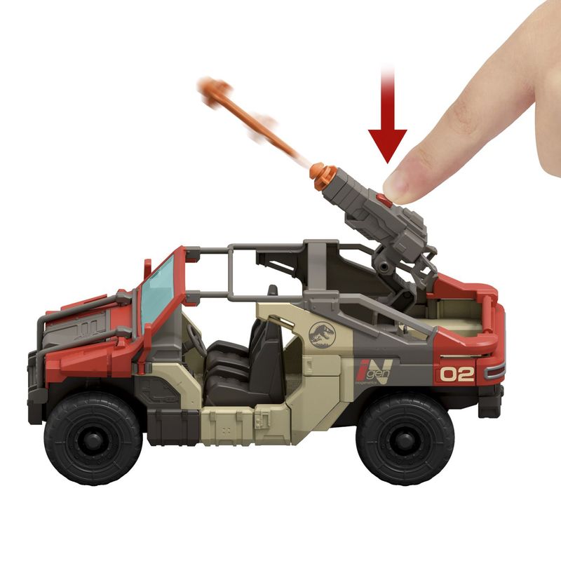 Jucarii, Copii si Bebe - Jucarii si jocuri - Vehicule si jucarii cu telecomanda - Masinute - Jurassic World rebirth set vehicul de lupta launch n battle cu figurine si accesorii - Infinity.ro