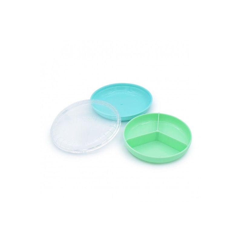 Jucarii, Copii si Bebe - Hrana si alaptare - Biberoane, suzete si accesorii hranire - Articole hranire bebelusi - Cutie snack spin, melii luxe, Blue mint - Infinity.ro