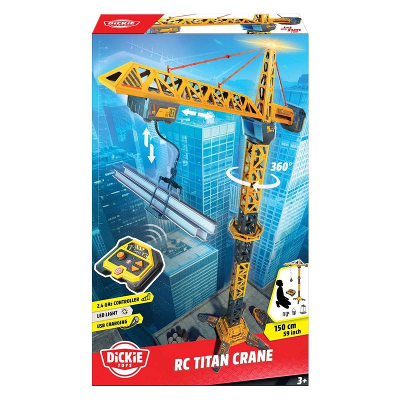Jucarii, Copii si Bebe - Jucarii si jocuri - Vehicule si jucarii cu telecomanda - Masinute - Dickie macara cu telecomanda 150 cm - Infinity.ro