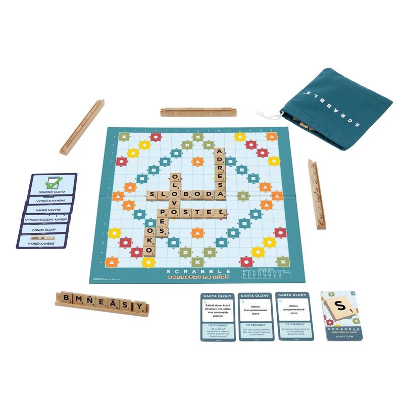 Jucarii, Copii si Bebe - Jucarii si jocuri - Jocuri si puzzle - Jocuri de societate - Joc scrabble 2 in 1 din lemn in limba engleza - Infinity.ro