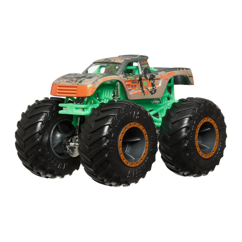Jucarii, Copii si Bebe - Jucarii si jocuri - Vehicule si jucarii cu telecomanda - Masinute - Monster Truck set 2 masini scara 1 la 64 tri to crush me si Baja buster - Infinity.ro