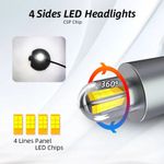 Auto si Moto - Electrice auto - Iluminare si semnalizare - Becuri auto - Set 2 Becuri LED H1 70W M1904 Chip LED CSP TX3570, Radiator din aluminiu, Premium - Infinity.ro