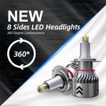 Auto si Moto - Electrice auto - Iluminare si semnalizare - Becuri auto - Set 2 Becuri LED H7 70W M1904 Chip LED CSP TX3570, 8400lm, Radiator din aluminiu, Premium - Infinity.ro