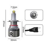 Auto si Moto - Electrice auto - Iluminare si semnalizare - Becuri auto - Set 2 Becuri LED H7 70W M1904 Chip LED CSP TX3570, 8400lm, Radiator din aluminiu, Premium - Infinity.ro