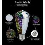 Casa si Gradina - Corpuri si surse de iluminat - Becuri si tuburi neon - Becuri - Bec LED, 3D, decorativ, ST64, E27, 3W, 25 lm, lumina alba si calda - Infinity.ro