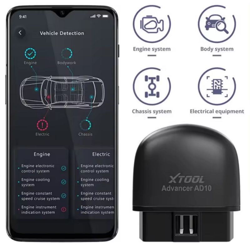 Auto si Moto - Reparatii si depanare - Sisteme de diagnoza - Interfata Diagnoza AD10 OBD2, Blutooth 4.2 - Infinity.ro