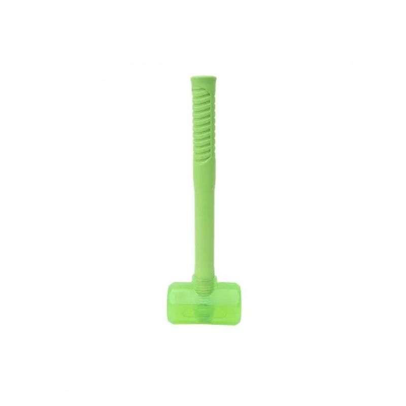 Casa si Gradina - Constructii - Scule de mana si unelte - Ciocane si dalti - Ciocan silicon cu maner de PVC, 370gr, verde, rotund - Infinity.ro