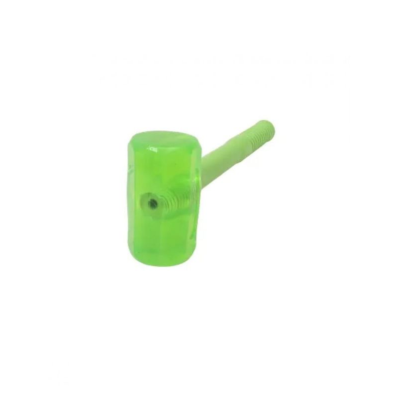 Casa si Gradina - Constructii - Scule de mana si unelte - Ciocane si dalti - Ciocan silicon cu maner de PVC, 370gr, verde, rotund - Infinity.ro
