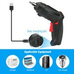 Casa si Gradina - Constructii - Scule electrice si accesorii - Masini de gaurit si insurubat - Set burghie si surubelnita electrica fara fir multifunctional 15 piese, LED, incarcare USB - Infinity.ro