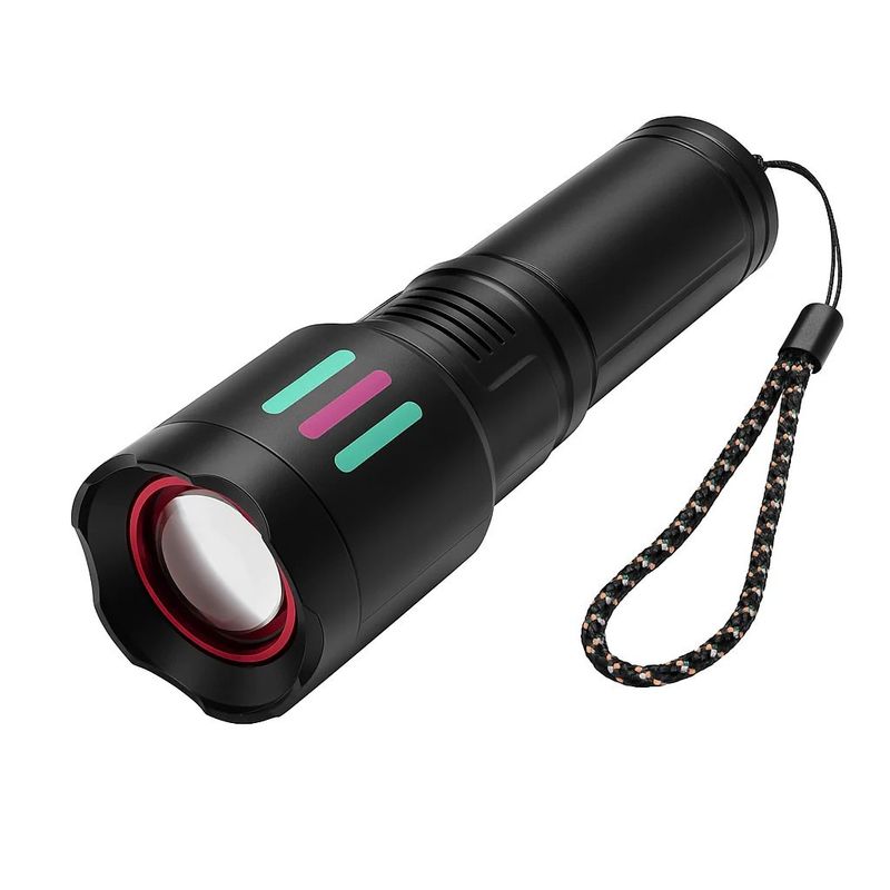 Casa si Gradina - Corpuri si surse de iluminat - Iluminat exterior - Lanterne - Lanterna Profesionala UniBox, 2000 Lumeni, Zoom, Neagra, Inclus 3 Baterii 18650 - Infinity.ro
