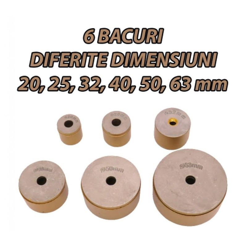 Casa si Gradina - Constructii - Scule electrice si accesorii - Pistoale de lipit - Plita PPR 1600W, 6 bacuri, aparat lipit tevi, Preincalzire, Valiza Metalica Transport si Depozitare - Infinity.ro