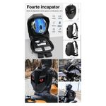 Sport si Outdoor - Articole de voiaj - Rucsacuri - Rucsac Modern cu Ecran LED, Protectie la Apa, Centuri de Siguranta, Design Ergonomic, Negru - Infinity.ro