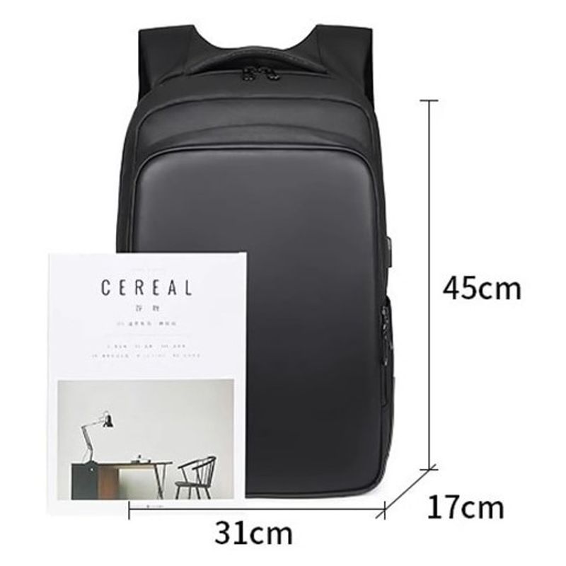 Sport si Outdoor - Articole de voiaj - Rucsacuri - Rucsac Ghiozdan Smart cu Display LED, WiFi, impremeabil, Aplicatie Dedicata iOS/Android, Port USB Extern, Negru - Infinity.ro