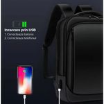 Sport si Outdoor - Articole de voiaj - Rucsacuri - Rucsac Ghiozdan Smart cu Display LED, WiFi, impremeabil, Aplicatie Dedicata iOS/Android, Port USB Extern, Negru - Infinity.ro