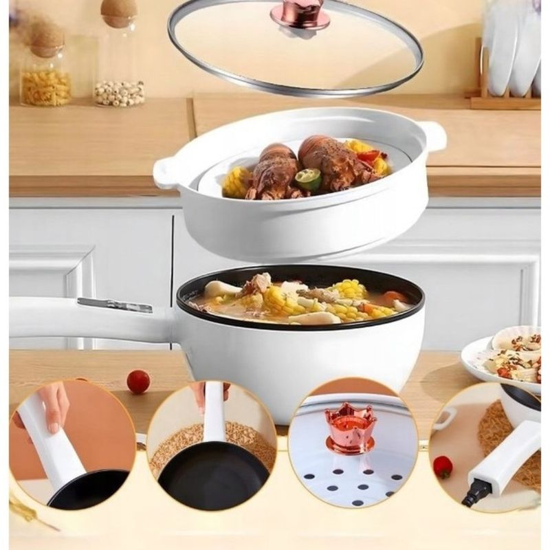 Casa si Gradina - Bucatarie si vesela - Vase pentru gatit - Tigai si seturi - Tigaie Electrica UniBox, 3 Litri, 1350W, Panou Digital, 24cm - Infinity.ro