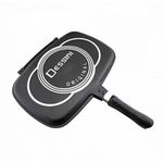 Casa si Gradina - Bucatarie si vesela - Vase pentru gatit - Tigai si seturi - Tigaie tip Grill, Doubletta, Reversibila, Antiaderenta, 36 cm - Infinity.ro