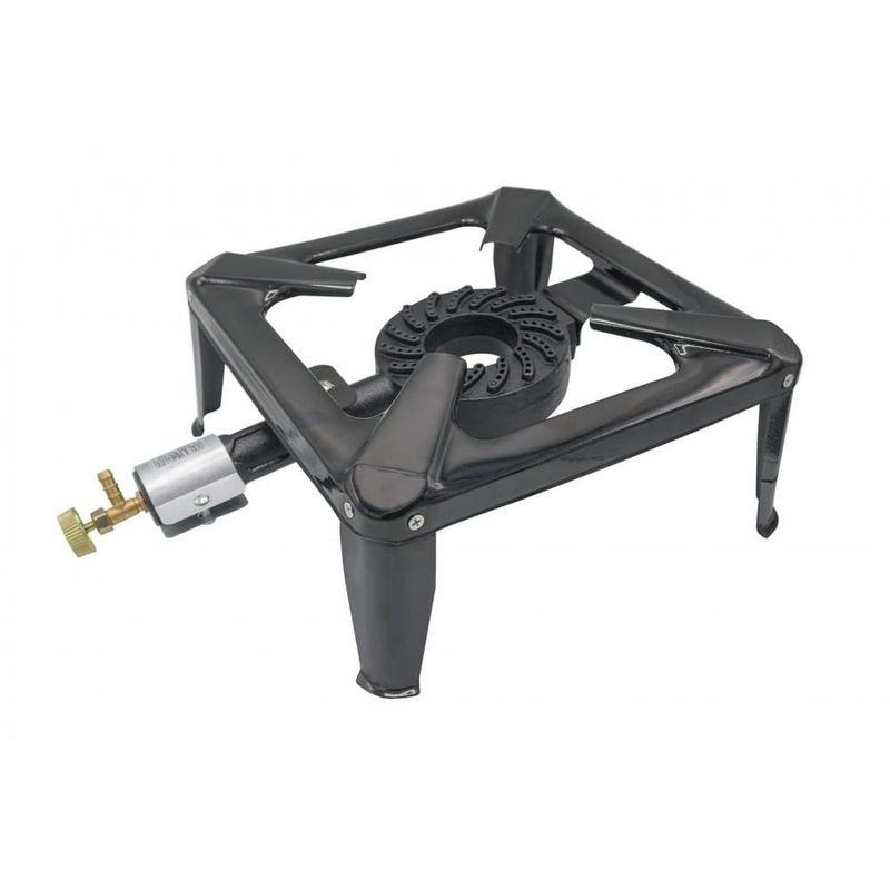 Sport si Outdoor - Camping - Bucatarie de camping - Arzatoare si accesorii - Arzator Gaz Pirostrie, GPL, Tabla groasa, 30x30 cm - Infinity.ro