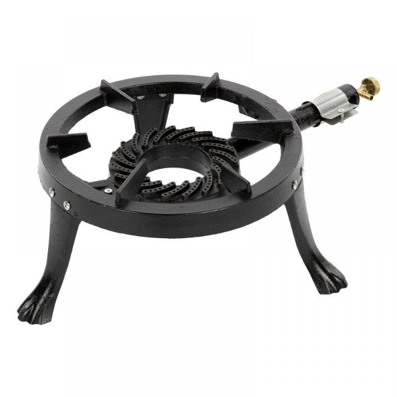 Sport si Outdoor - Camping - Bucatarie de camping - Arzatoare si accesorii - Arzator Gaz Pirostrie Fonta, GPL, Stabil si Rezistent, 33x16.5 cm - Infinity.ro