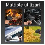 Casa si Gradina - Gradinarit si plante - Utilaje gradina - Aspiratoare, suflante si tocatoare - Suflanta UniBox, 1000W, 148000RPM, portabila, set complet cu 2 acumulatori, negru, 22x14x8.5cm - Infinity.ro