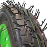 Casa si Gradina - Gradinarit si plante - Utilaje gradina - Consumabile si accesorii utilaje de gradina - Roata 350-8, ax 20'', cu rulment, pentru Carucioare, Lize si Roabe, Cauciuc rezistent, sarcina maxima 280 kg, Verde - Infinity.ro