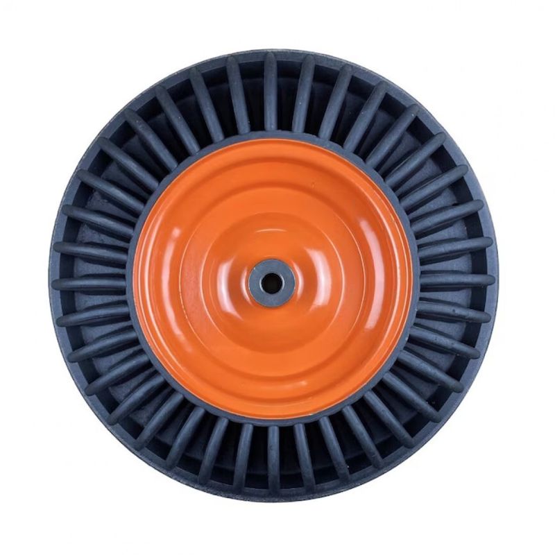 Casa si Gradina - Gradinarit si plante - Utilaje gradina - Consumabile si accesorii utilaje de gradina - Roata roaba plina 400-8, pe bucsa din otel, janta din metal, ax 16 mm - Infinity.ro