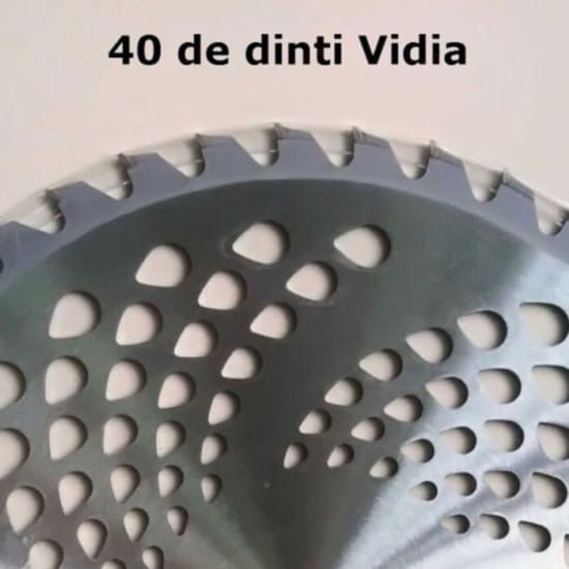 Casa si Gradina - Gradinarit si plante - Utilaje gradina - Consumabile si accesorii utilaje de gradina - Disc motocoasa nr 12, 300 x 40T, cu vidia, Ondulat - Infinity.ro