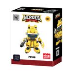 Jucarii, Copii si Bebe - Jucarii si jocuri - Seturi de constructie si cuburi - Seturi de constructie - Set constructie Robot Galben ,   erou transformabil, 221 piese - Infinity.ro